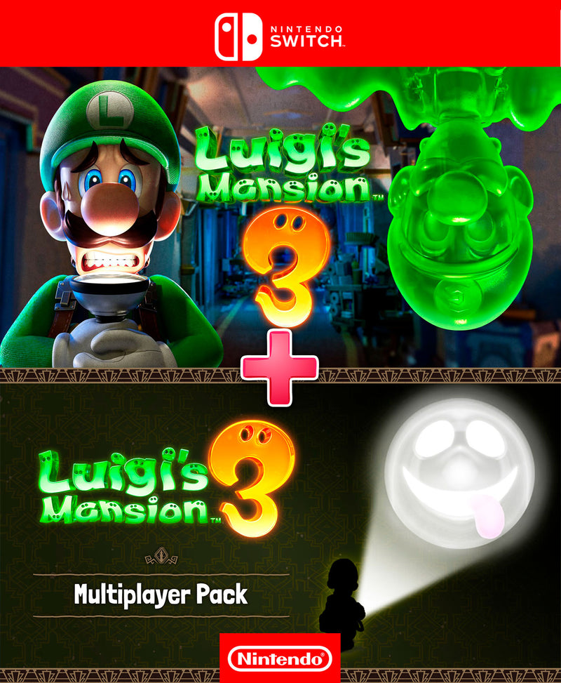 Luigis Mansion 3 mas Multiplayer Pack Set - Switch