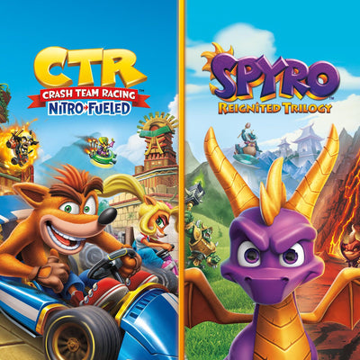 Crash Team Racing Nitro-Fueled + Spyro Game Bundle - PS4