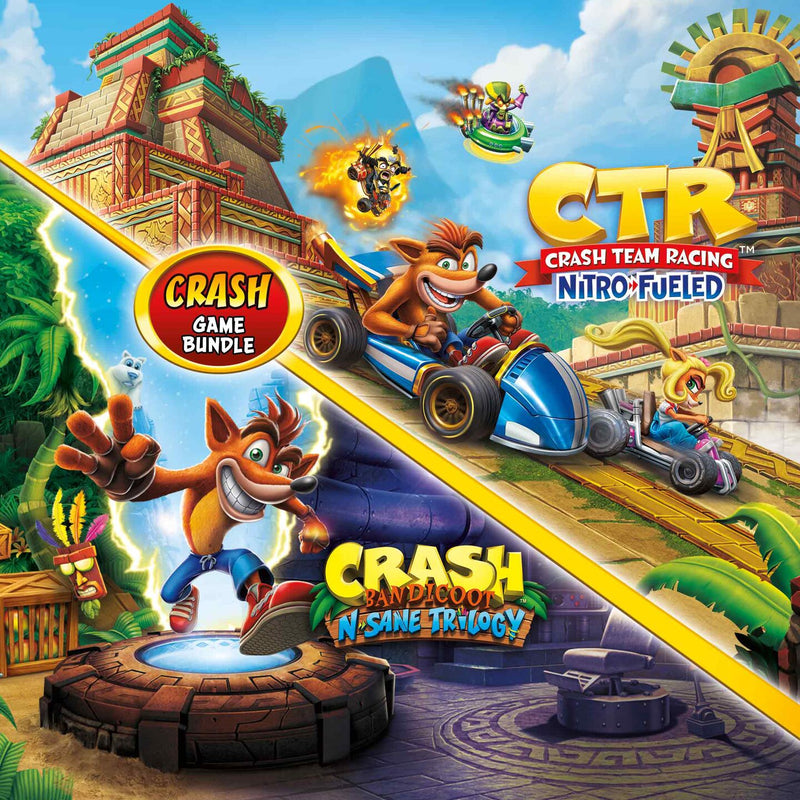 Crash Bandicoot Bundle - N. Sane Trilogy + CTR Nitro-Fueled - PS4